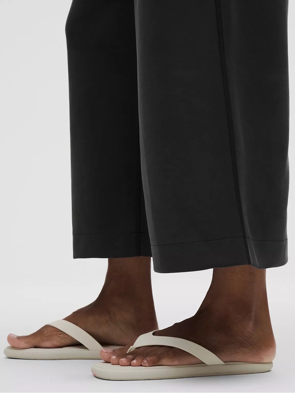 Lululemon Softstreme High-Rise Wide Leg Cropped Pants Gray Size Small - Picture 6 of 13